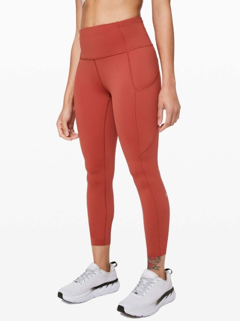 Lululemon Fast and Free Tight II 25” Cayenne Leggings Size 12 Nulux Workout